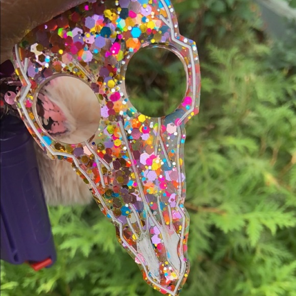 Self Defense Keychain Set In Color Purple - Picture 2 of 3